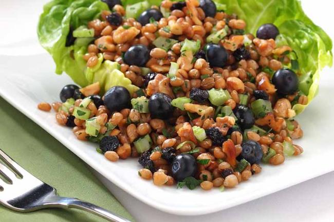 Blueberry-Wheat Berry Salad