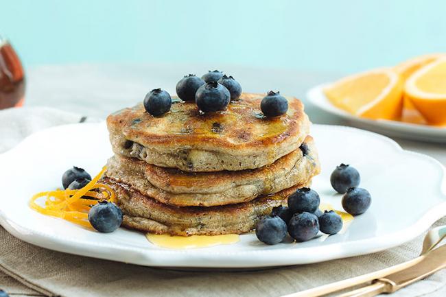 Blueberry Orange Spice Pancakes