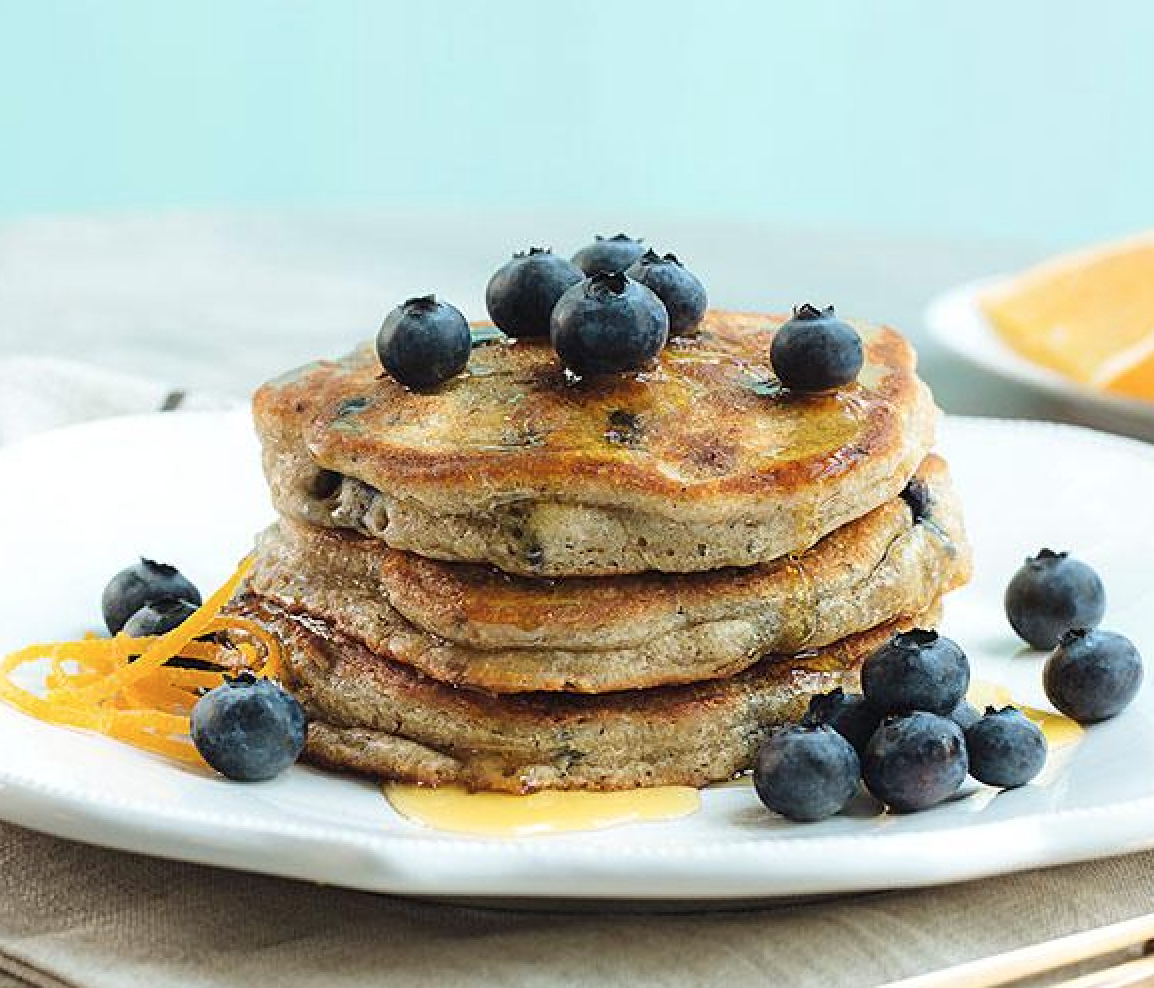 BC Blueberry Orange Spice Pancakes. Photo credit: BC Blueberries