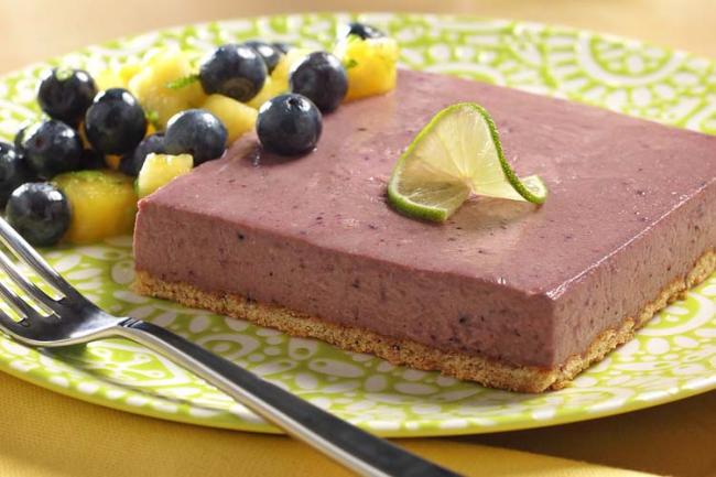 Frozen Blueberry Lime Squares